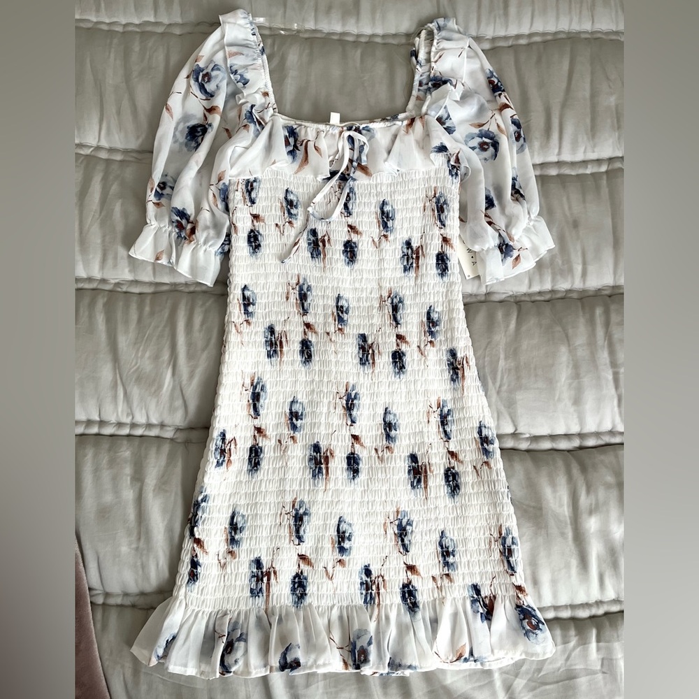 Smocked Mini Dress